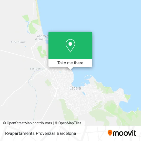Rvapartaments Provenzal map