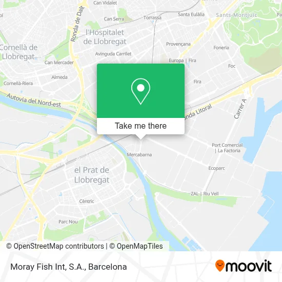 Moray Fish Int, S.A. map