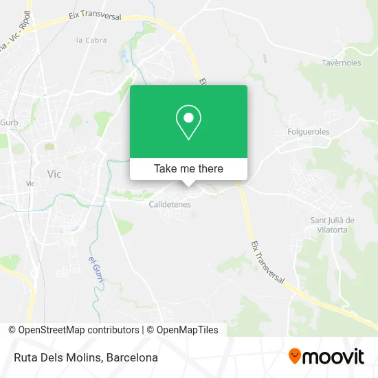 Ruta Dels Molins map