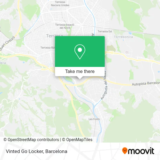 Vinted Go Locker map