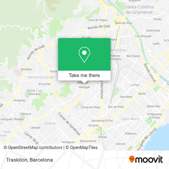 Traskilon map