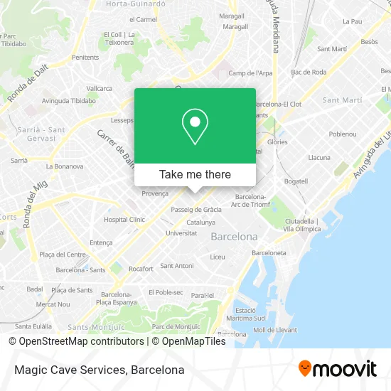 Magic Cave Services map