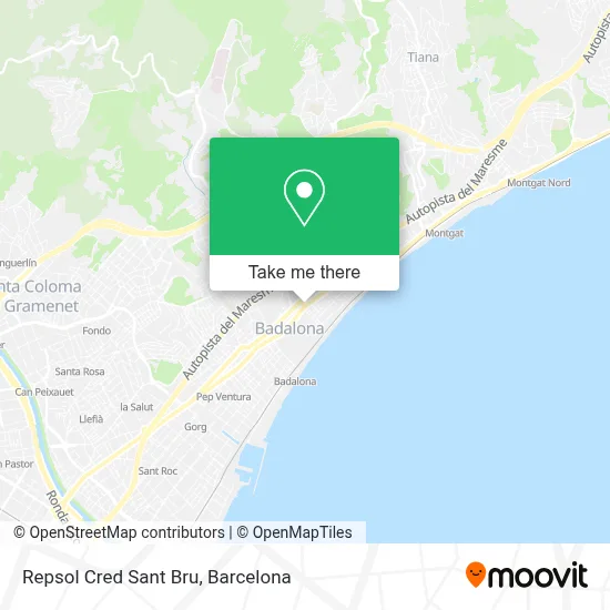 Repsol Cred Sant Bru map