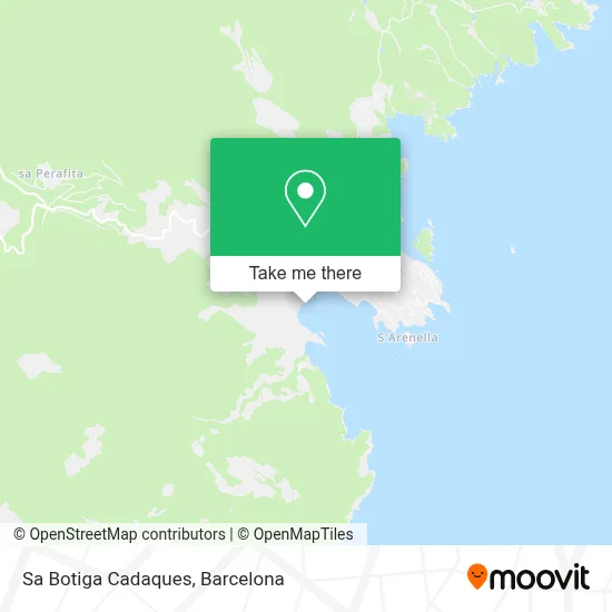 Sa Botiga Cadaques map