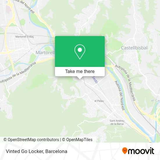 Vinted Go Locker map