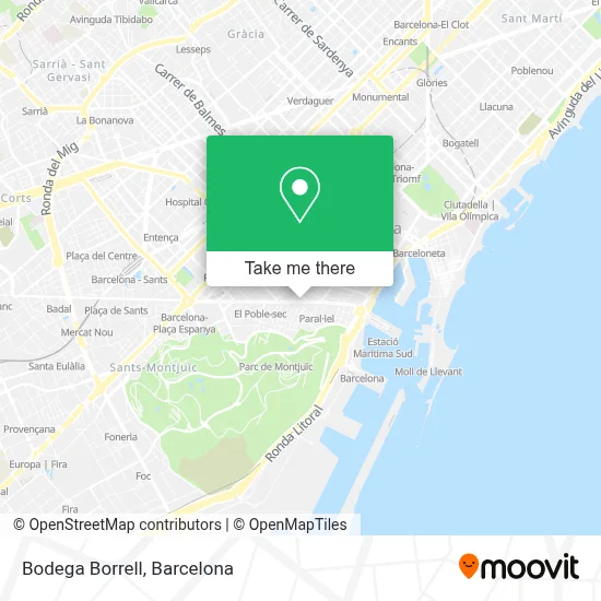 Bodega Borrell map