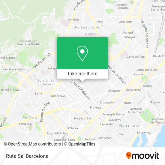 Ruta Sa map