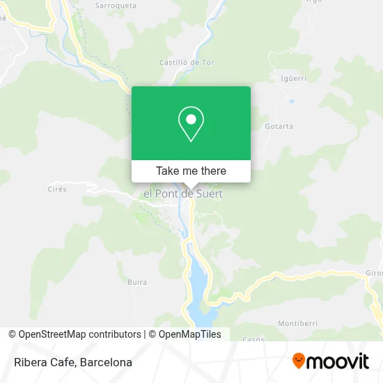 Ribera Cafe map
