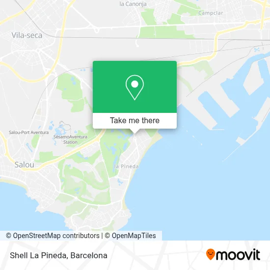 Shell La Pineda map