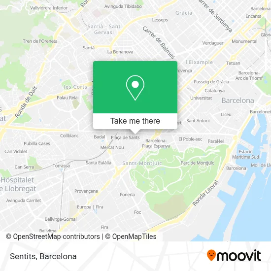 Sentits map