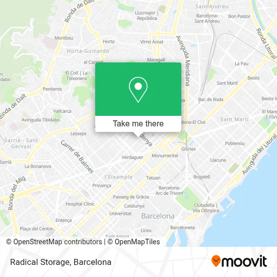 Radical Storage map