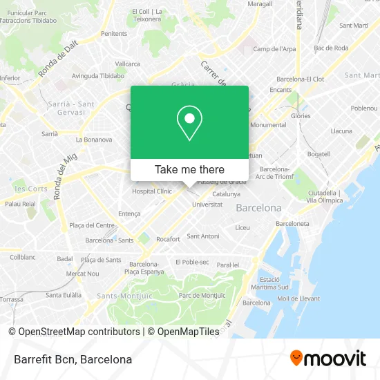 Barrefit Bcn map