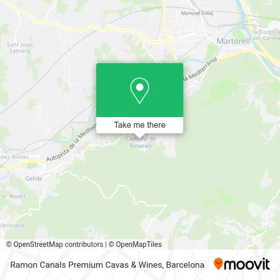 Ramon Canals Premium Cavas & Wines map