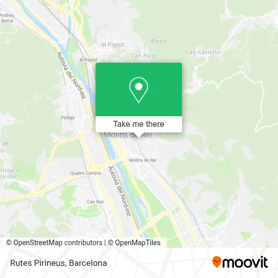 Rutes Pirineus map