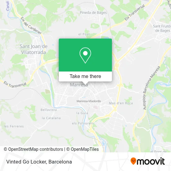 Vinted Go Locker map