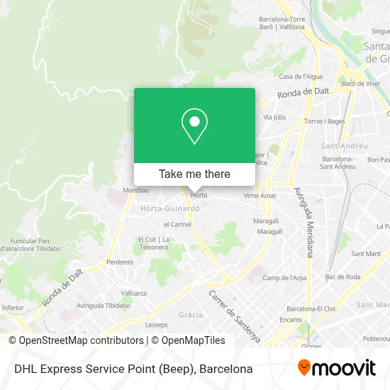 DHL Express Service Point (Beep) map