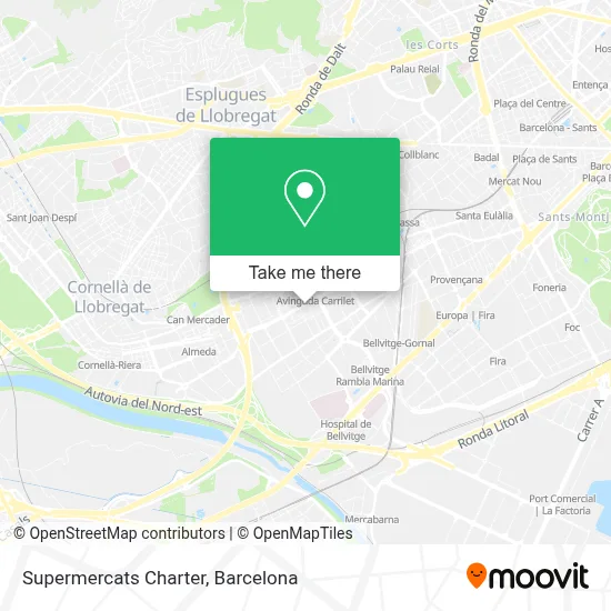 Supermercats Charter map
