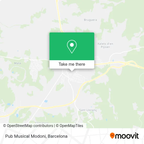 Pub Musical Modoni map