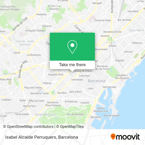 Isabel Alcaide Perruquers map