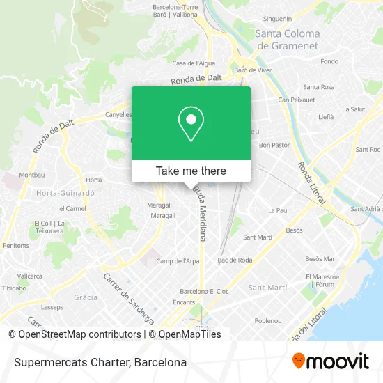 Supermercats Charter map