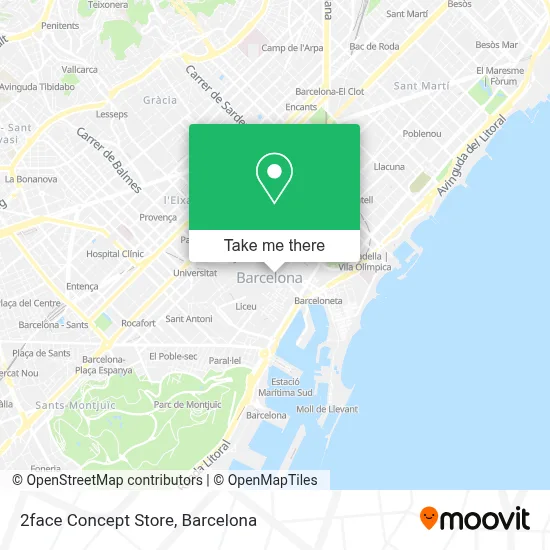 2face Concept Store map