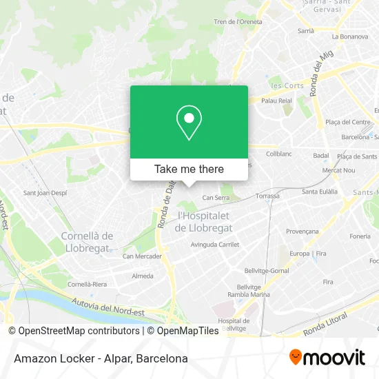 Amazon Locker - Alpar map
