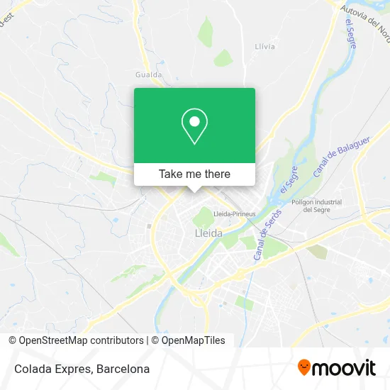 Colada Expres map