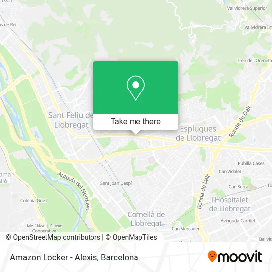 Amazon Locker - Alexis map