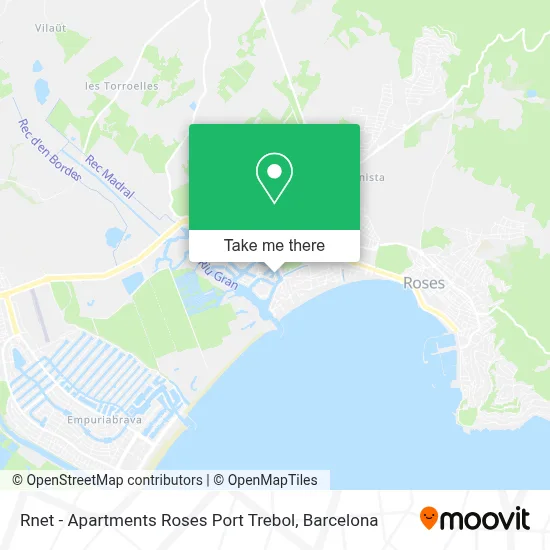 Rnet - Apartments Roses Port Trebol map