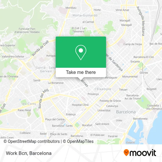 Work Bcn map