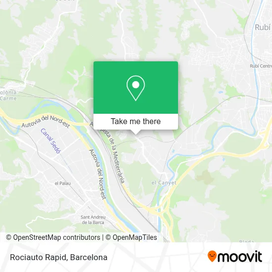Rociauto Rapid map