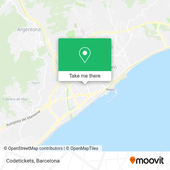 Codetickets map