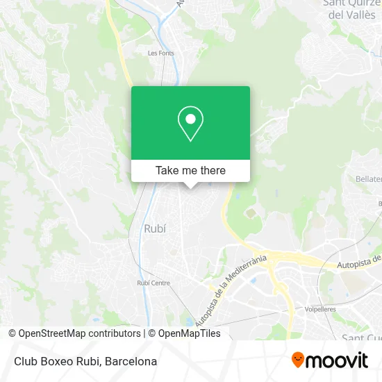 Club Boxeo Rubi map