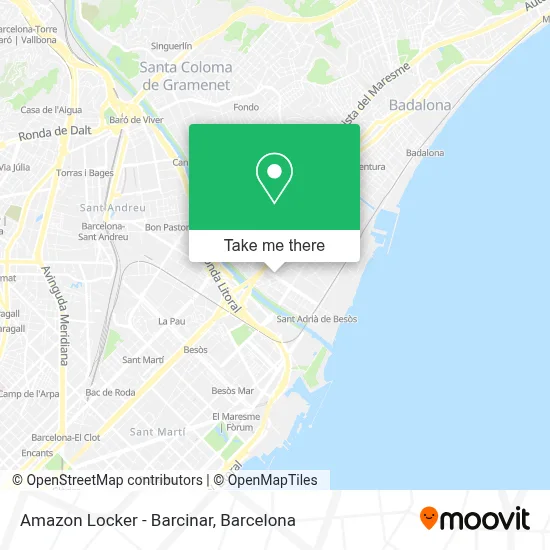 Amazon Locker - Barcinar map
