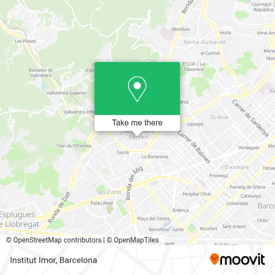 Institut Imor map