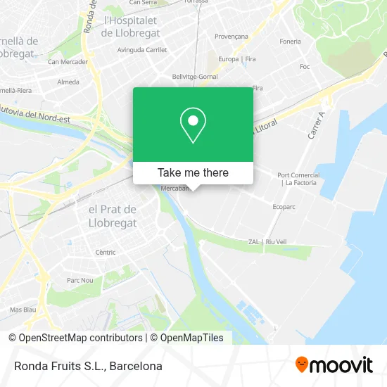 Ronda Fruits S.L. map