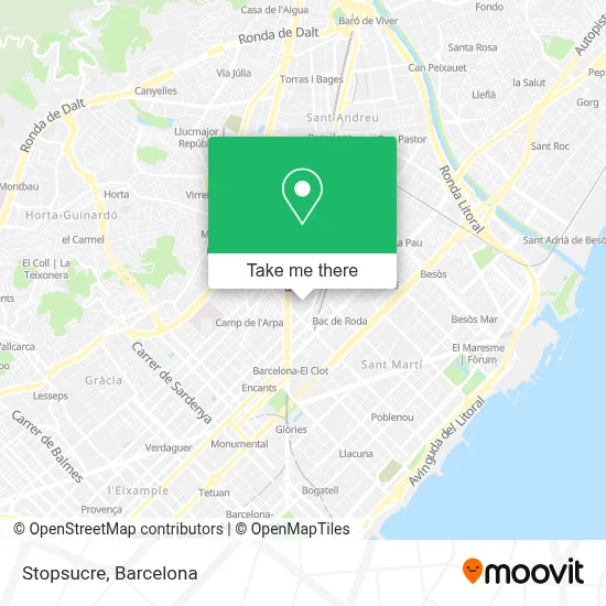 Stopsucre map