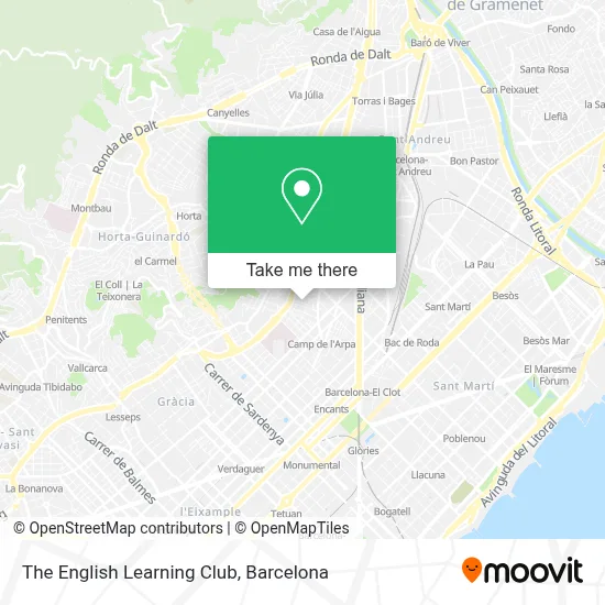 The English Learning Club map