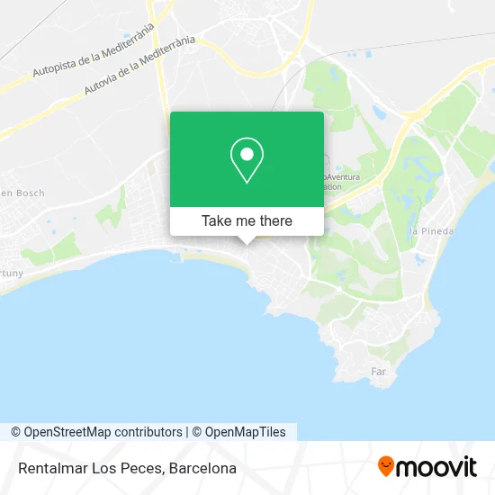 Rentalmar Los Peces map