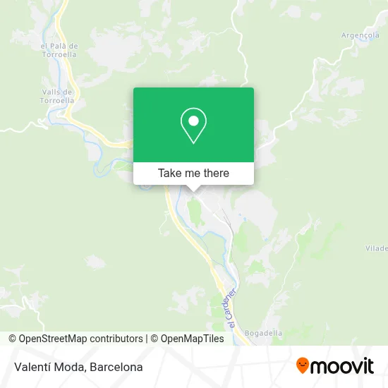 Valentí Moda map