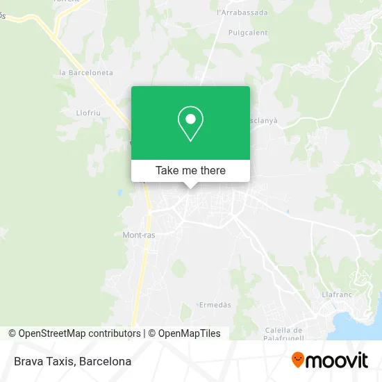 Brava Taxis map