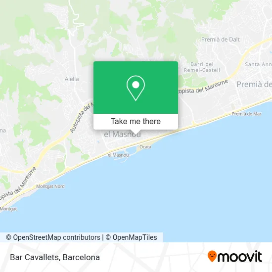 Bar Cavallets map