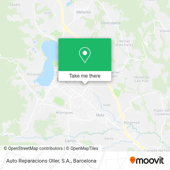 Auto Reparacions Oller, S.A. map