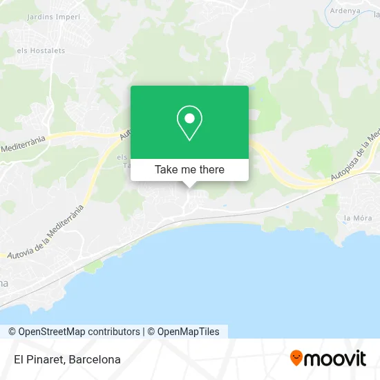 El Pinaret map