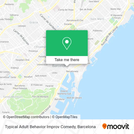 Typical Adult Behavior Improv Comedy map