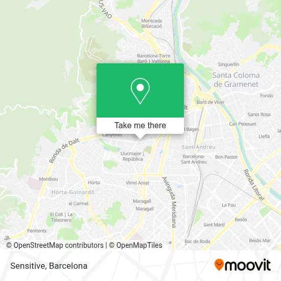 Sensitive map