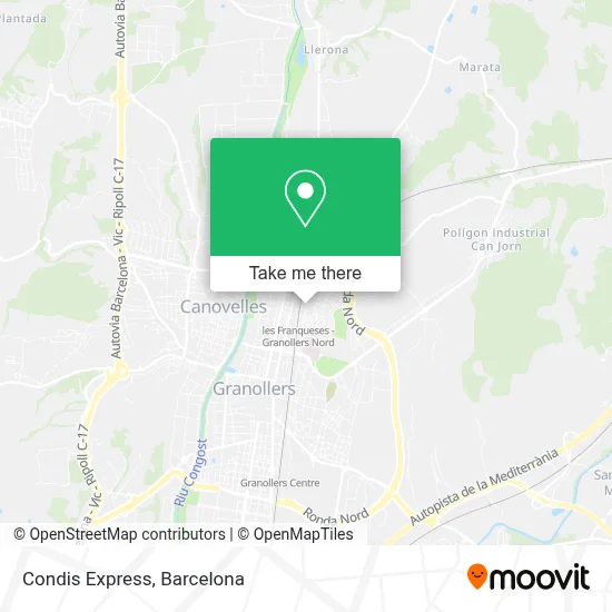 Condis Express map