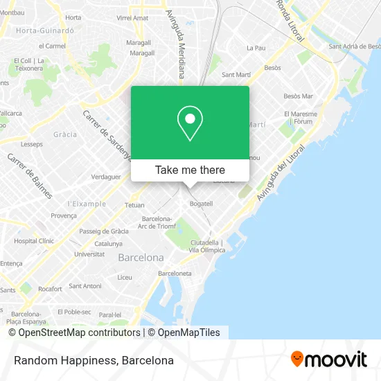 Random Happiness map