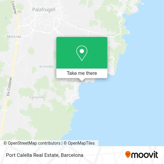 Port Calella Real Estate map