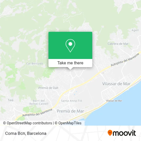 Coma Bcn map
